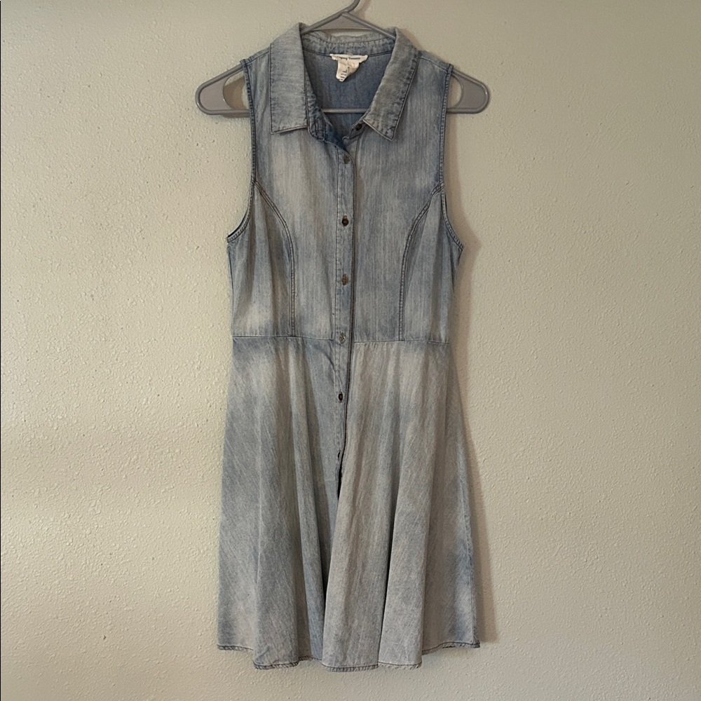 Flying Tomato Blue Denim Midi Dress
